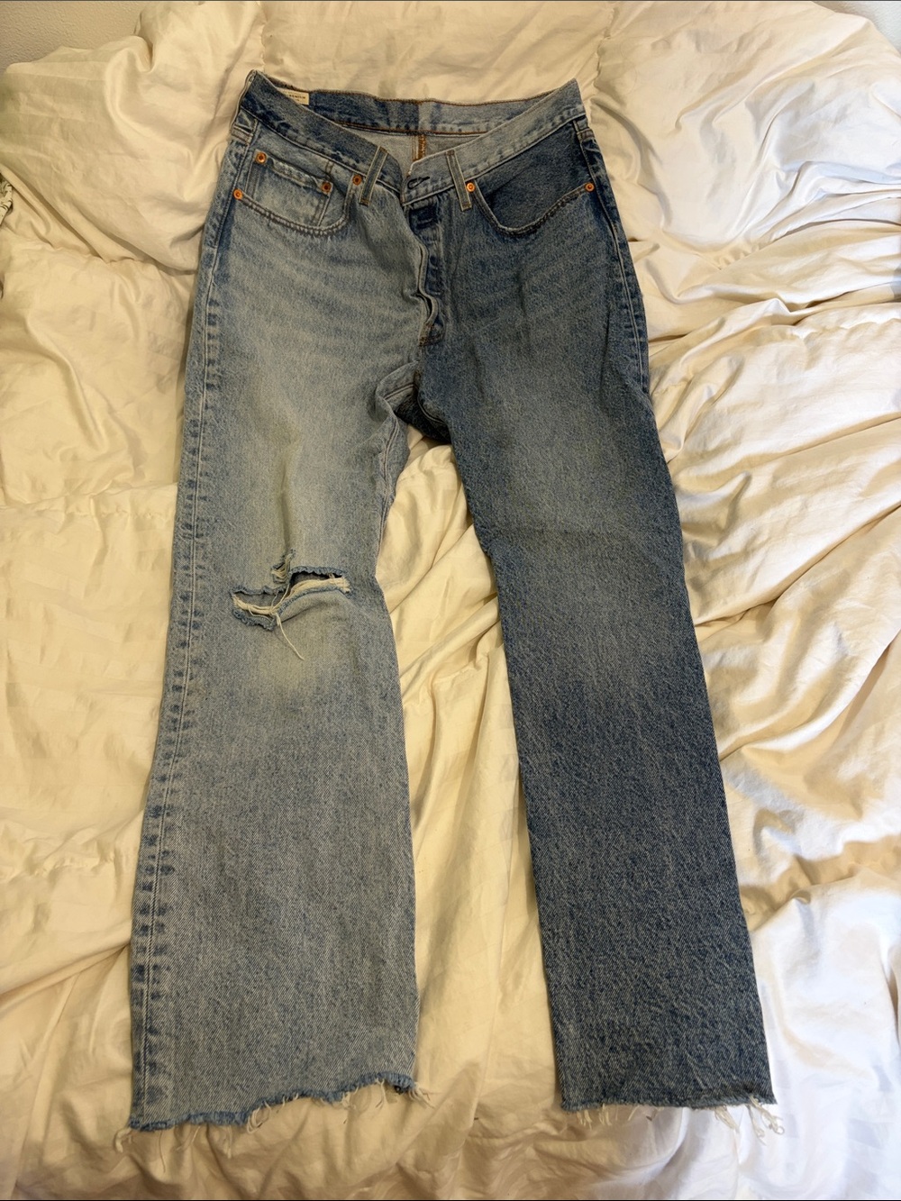 Levi’s 501s - Two-Tone Wash Light Blue Women’s Jeans